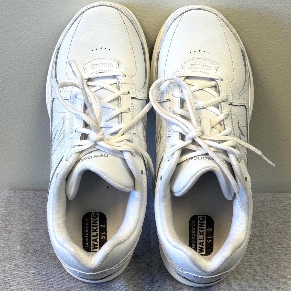 New Balance 577 SL-2 Shoes Mens 10.5 B Womens 12 WW577WT ABZORB White Walking - Picture 7 of 9
